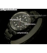 Rolex GMT II Pro Hunter Swiss Automatic Watch-Black Dial-Stainless Steel Oyster Bracelet