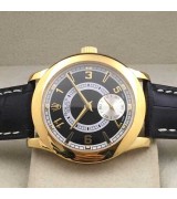 Rolex Cellini Swiss Automatic Watch Yellow Gold-Independent Seconds-Black Dial