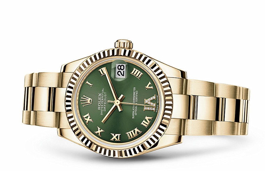 Rolex Datejust Ladies 178278-0131 Swiss Automatic Green Dial 31MM